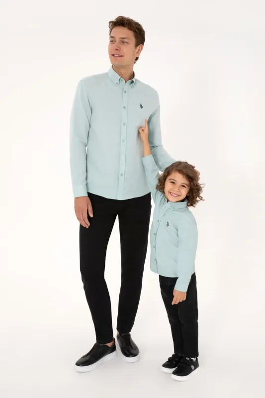 Рубашка хлопковая для мальчиков - G083SZ0040E_METOKIDS25K Сорочка муж. детс. (VR152, 4_5)
