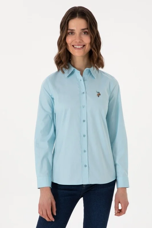 Рубашка из хлопка приталенная - G082SZ0040CRISCOLOR025Y Сорочка жен. (VR007, 36)