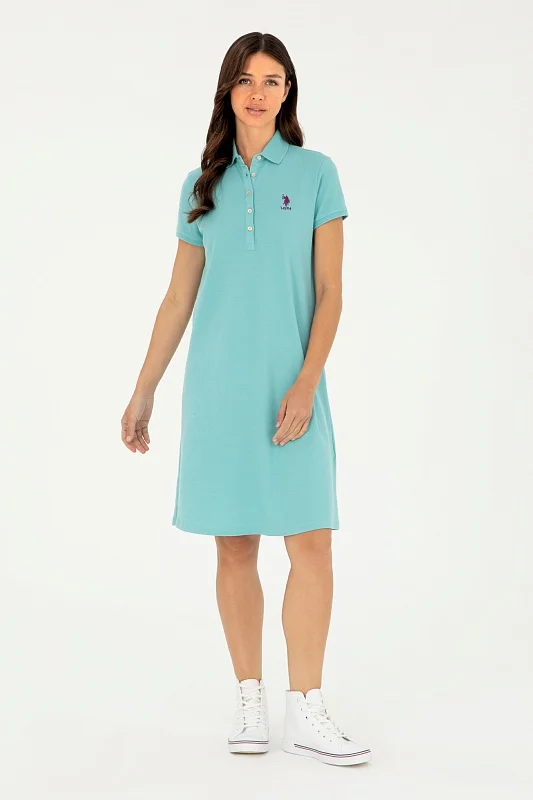 Платье-поло из хлопка свободное - G082GL0750GURLIN24 Платье жен. (VR090, L)