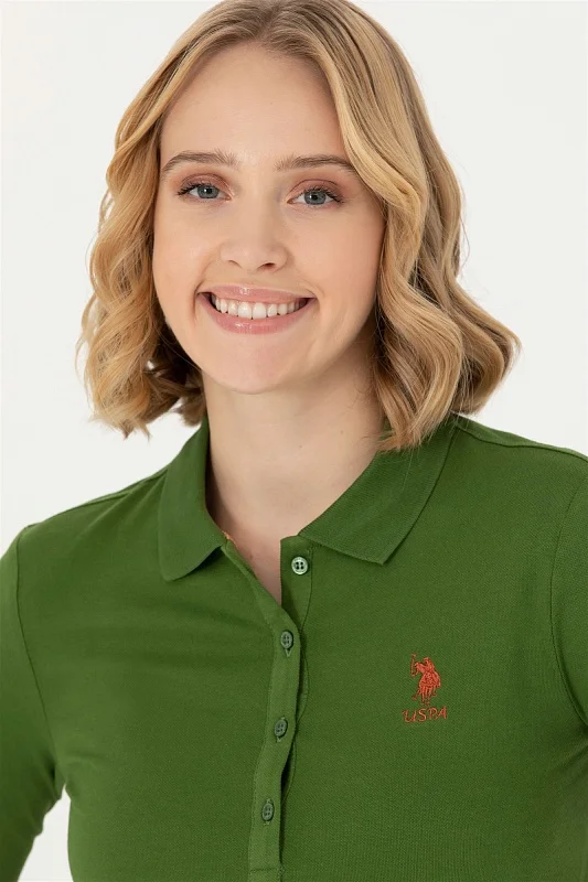 Поло с длинным рукавом из хлопка - G082SZ0820TPG-SK023 Толстовка жен. (VR054, XL)
