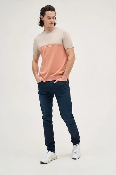 Футболка трикотажная из хлопка - G081SZ0TK0RABERTIN-R Кофта муж. (1111, S)