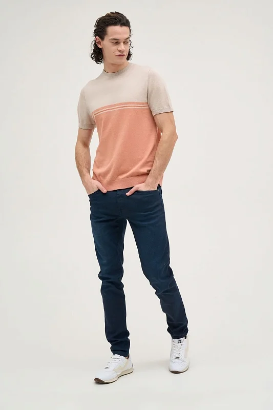 Футболка трикотажная из хлопка - G081SZ0TK0RABERTIN-R Кофта муж. (1111, S)