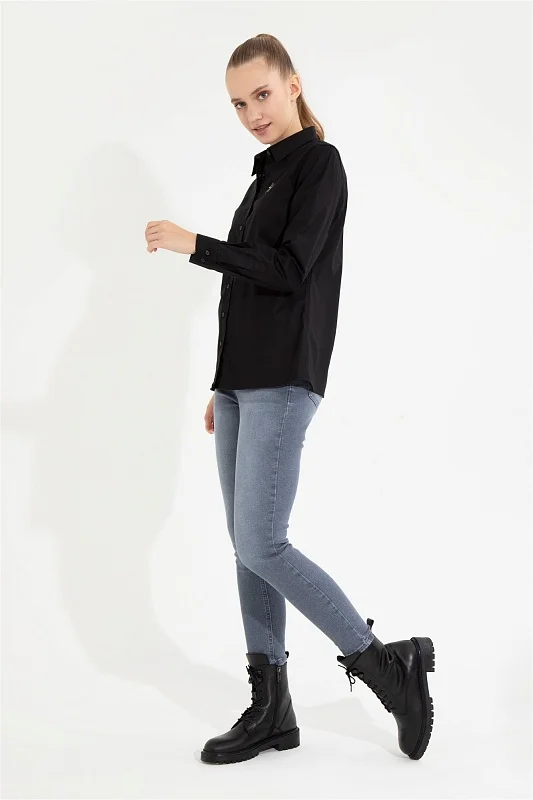 Рубашка из хлопка приталенная - G082SZ0040CRISCOLOR022K Сорочка жен. (VR046, 36)