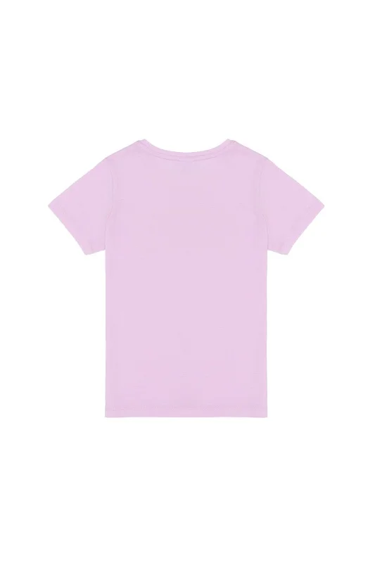 Футболка из хлопка с надписью для девочек - G084SZ0110KEAN-IY23 Футболка жен. детс. (VR211, 9_10)