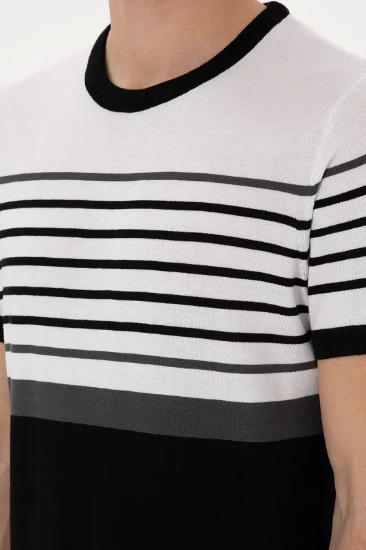 Футболка из смесового хлопка в полоску - G081SZ0TK0BRUNA Кофта муж. (VR046, XL)