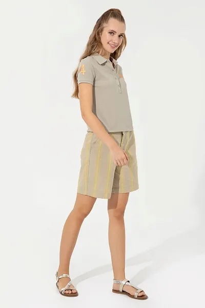 Шорты в полоску - G082SZ0310MANOS Бермуды жен. (VR043, 38)