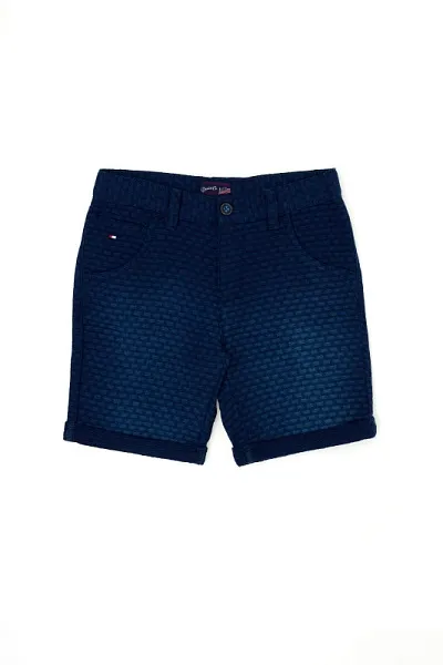 Шорты джинсовые с узором для мальчиков - G083SZ0DB0SANTKIDS-M Бермуда муж. детс. (DN0022, 9_10)