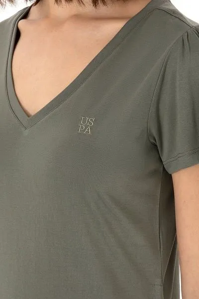 Футболка из модала с V-образным вырезом - G082SZ0110SUPRA Футболка жен. (VR111, L)