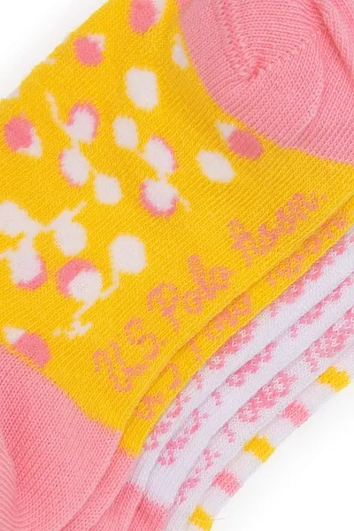 Носки хлопковые короткие для девочек - A084SZ013P02APSO Носки жен. детс. (VR094, 5X)