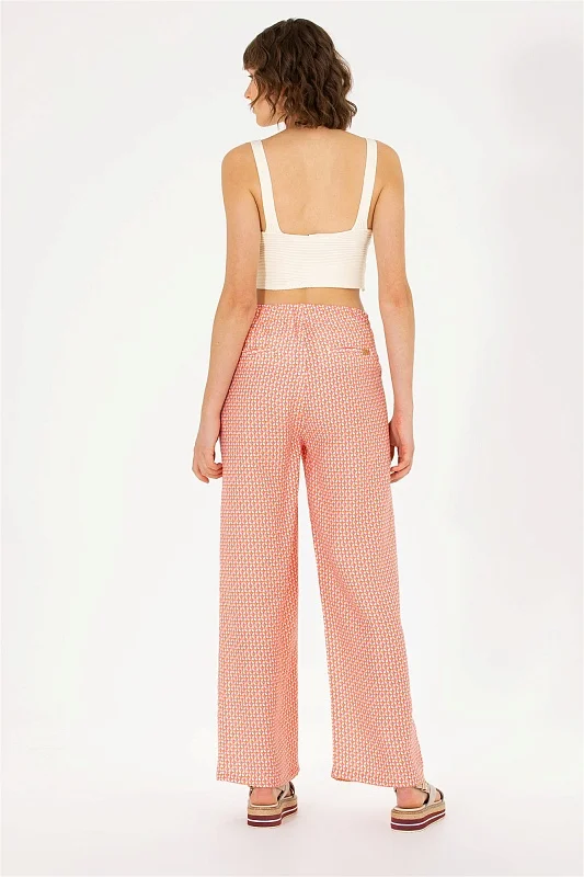 Брюки на кулиске широкие - G082SZ0780LEONA Брюки жен. (VR023, 42)
