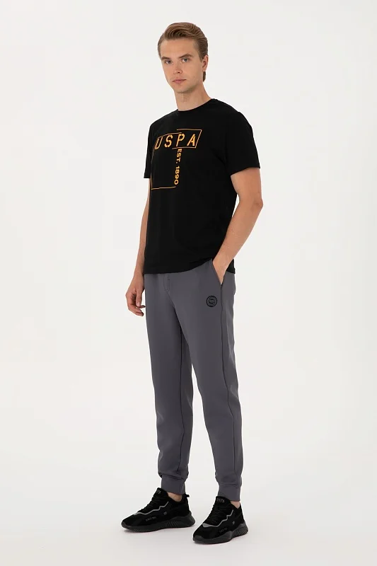 Спортивные брюки на манжетах - G081SZ0OP0S_HANKAS Брюки спорт. муж. (VR006, XS)
