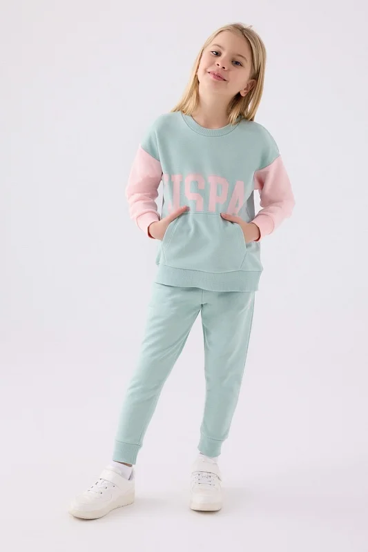 Свитшот и спортивные брюки для девочек - G084SZ0HF0US1994 Костюм дом. жен. детс. (VR048, 4_5)