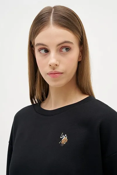 Свитшот с хлопком укороченный - G082SZ0820R_FELTA_SK024 Толстовка жен. (VR046, L)