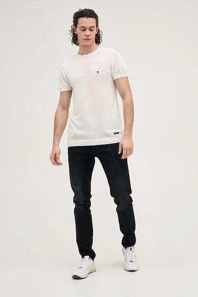 Футболка из хлопка с добавлением льна - G081SZ0TK0KERLA-R Кофта муж. (VR019, XS)