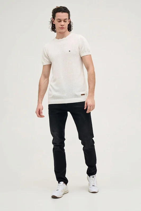 Футболка из хлопка с добавлением льна - G081SZ0TK0KERLA-R Кофта муж. (VR019, M)