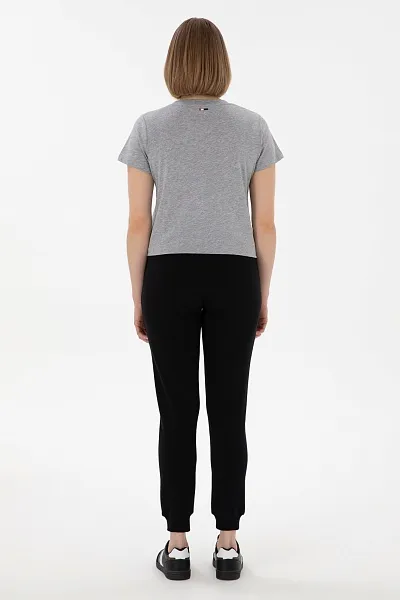 Спортивные брюки на манжетах зауженные - G082SZ0OP0PT0125 Брюки спорт. жен. (VR046, XL)