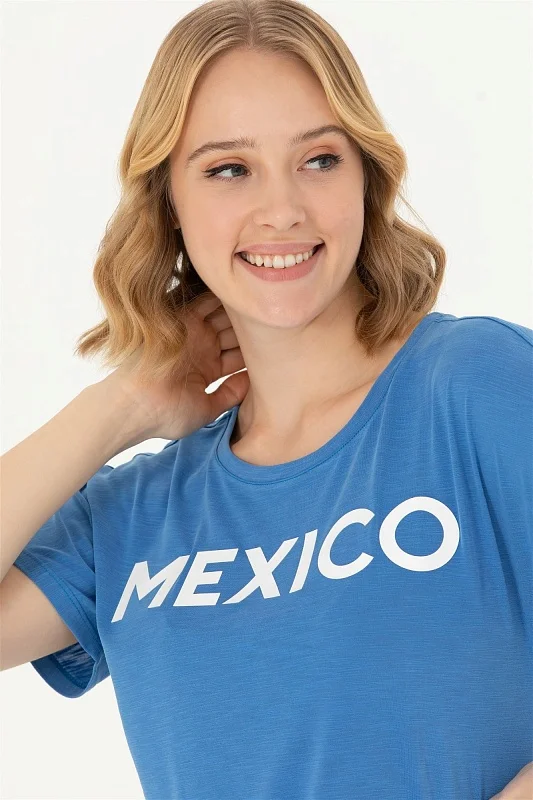 Футболка из модала с принтом - G082SZ0110MEXI-S Футболка жен. (VR045, XS)