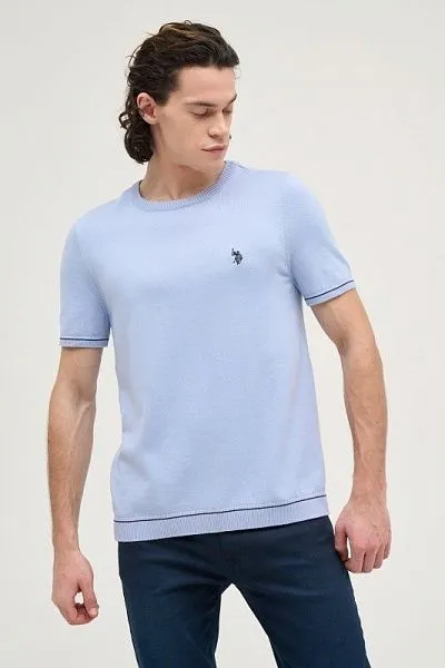 Футболка из хлопка с контрастной окантовкой - G081SZ0TK0FORLA-R Кофта муж. (VR003, XS)