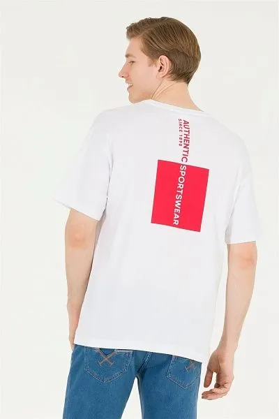 Футболка из хлопка с надписью - G081SZ0110KAMEDA Футболка муж. (VR013, L)