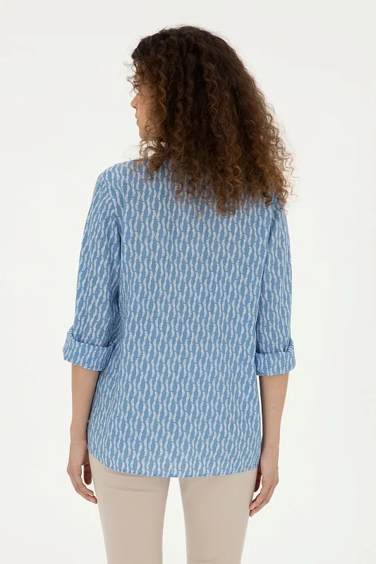 Рубашка с узором прямая - G082SZ0040LAISE Сорочка жен. (VR032, 40)