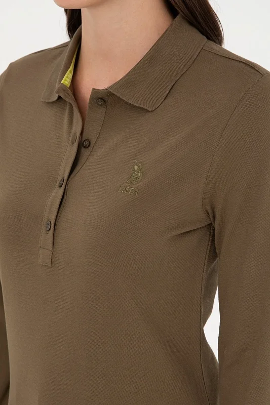Поло с длинным рукавом из хлопка - G082SZ0820TPG_SK024 Толстовка жен. (VR027, XS)