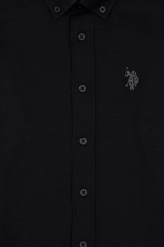 Рубашка хлопковая для мальчиков - G083SZ0040E_METOKIDS25K Сорочка муж. детс. (VR046, 13_14)