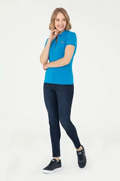 Футболка-поло из хлопка - G082SZ0110TP0124-CLR Футболка жен. (VR045, L)