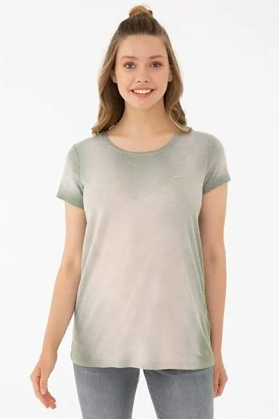 Футболка из хлопка с эффектом градиента - G082SZ0110DERY Футболка жен. (VR027, XS)