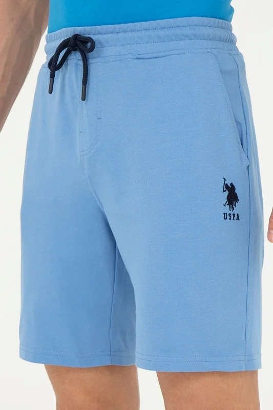 Шорты спортивные из хлопка с вышитым логотипом - G081SZ0OS0PARMEIY024 Брюки спорт. муж. (VR032, XS)