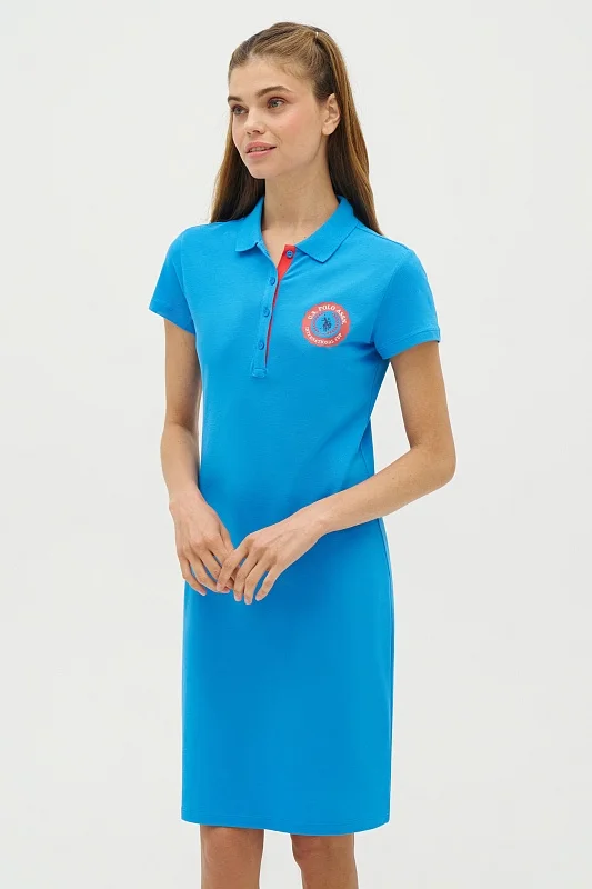 Платье-поло мини из хлопка - G082SZ0750R_MUPTISE Платье жен. (VR045, XS)