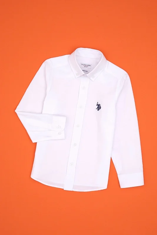 Рубашка хлопковая для мальчиков - G083SZ0040E_METOKIDS25K Сорочка муж. детс. (VR013, 3_4)