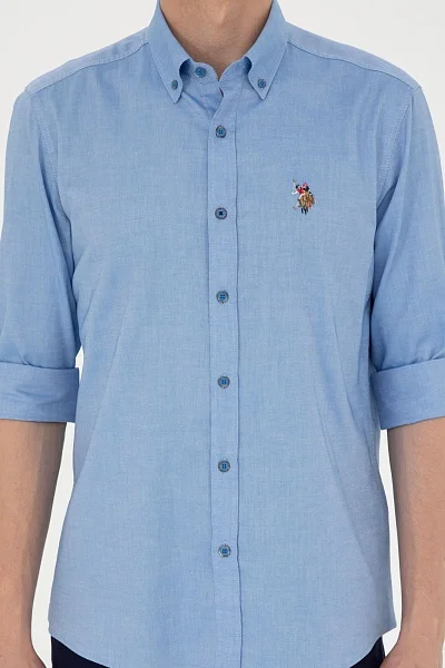 Рубашка из хлопка прямая - G081SZ0040CEDCOLORREG024Y Сорочка муж. (VR045, S)