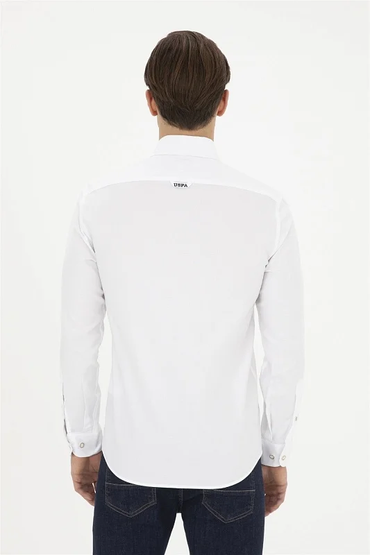 Рубашка из хлопка приталенная - G081SZ0040CEDCOLOR024Y Сорочка муж. (VR013, XS)