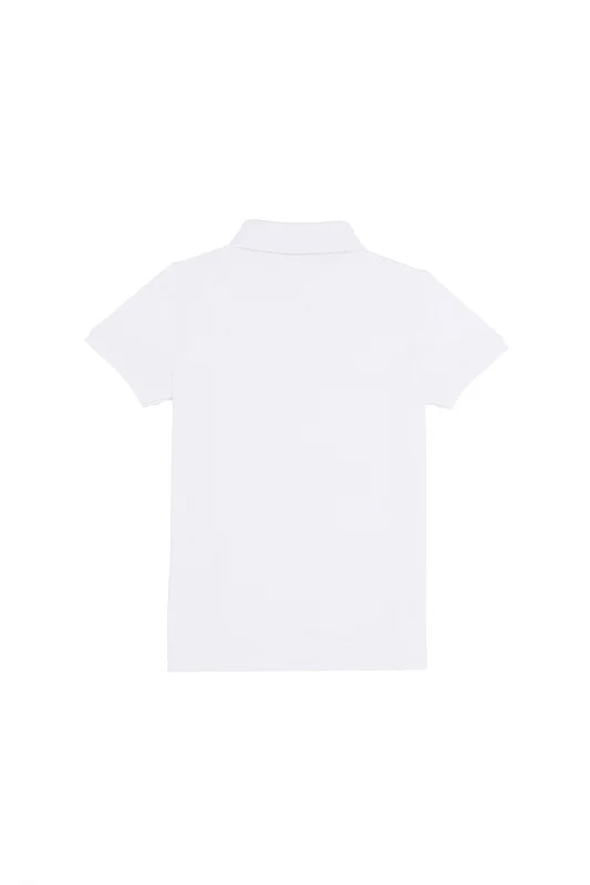 Футболка-поло из хлопка c принтом на планке для девочек - G084SZ0110TP01-IY023 Футболка жен. детс. (VR013, 5_6)