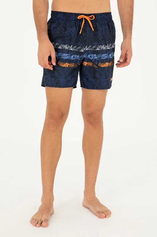 Шорты плавательные с принтом на кулиске - G081SZ0660MAKO Шорты спорт. муж. (VR033, S)
