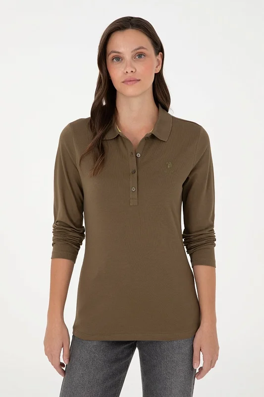 Поло с длинным рукавом из хлопка - G082SZ0820TPG_SK024 Толстовка жен. (VR027, XS)