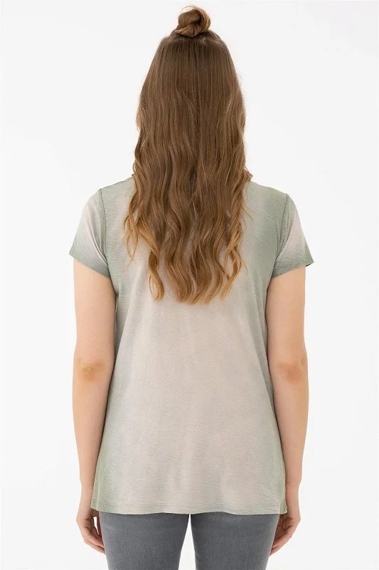 Футболка из хлопка с эффектом градиента - G082SZ0110DERY Футболка жен. (VR027, XS)