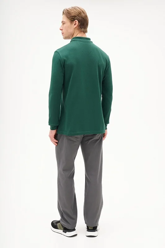 Поло с длинным рукавом из хлопка - G081SZ0820ART_TP01SK025 Толстовка муж. (VR079, XS)