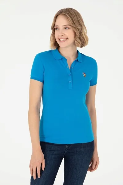Футболка-поло из хлопка - G082SZ0110TP0124-CLR Футболка жен. (VR045, L)