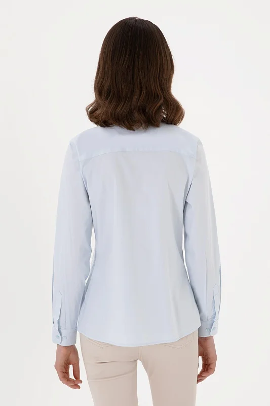 Рубашка из хлопка приталенная - G082SZ0040CRISTA025Y Сорочка жен. (VR003, 40)