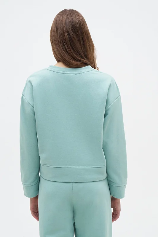 Свитшот с хлопком укороченный - G082SZ0820R_FELTA_SK024 Толстовка жен. (VR048, XS)