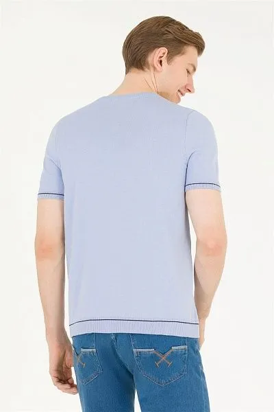 Футболка из смесового хлопка в полоску - G081SZ0TK0FORLA Кофта муж. (VR003, XL)