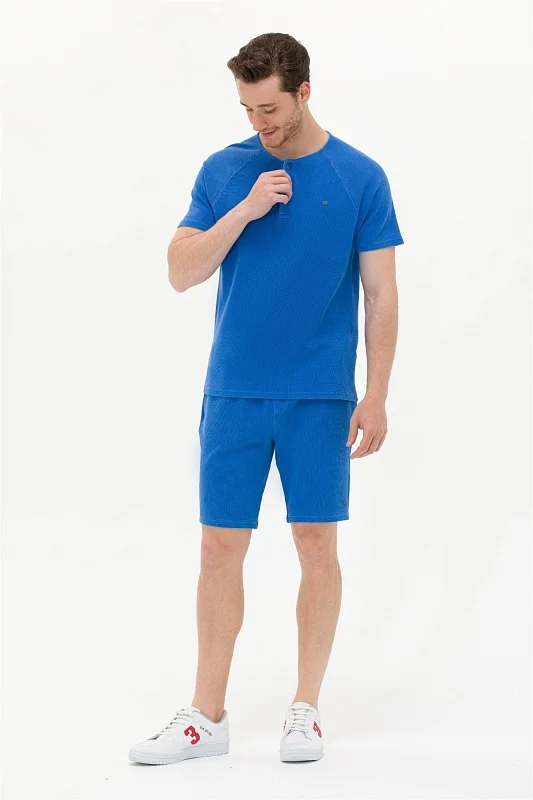 Шорты спортивные из хлопка фактурные - G081SZ0OS0FANOTO Брюки спорт. муж. (VR045, S)