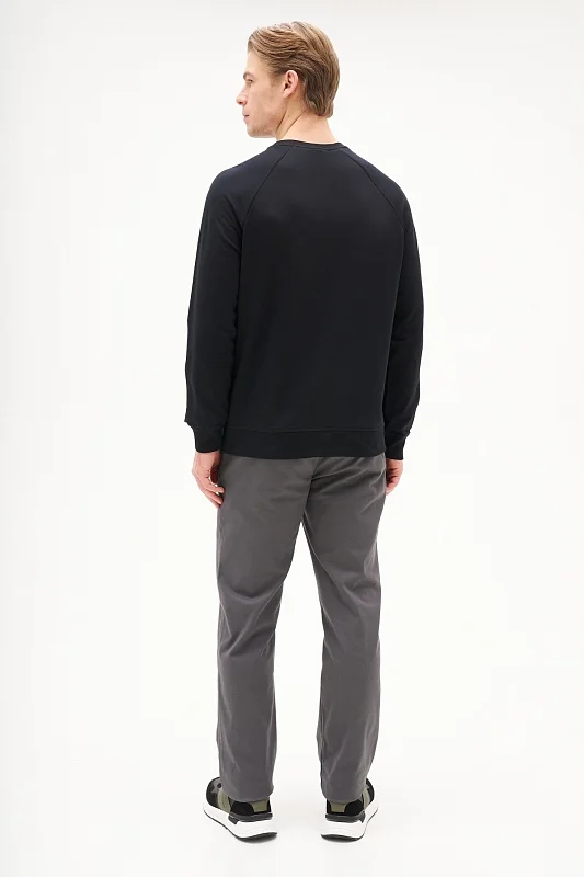 Свитшот однотонный с логотипом - G081SZ0820ART_OUTGRARDOSK25 Толстовка муж. (VR046, XS)