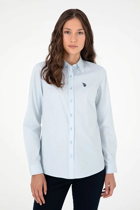 Рубашка из хлопка приталенная - G082SZ0040CRISTA024K Сорочка жен. (VR003, 40)