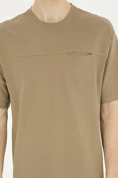 Футболка из хлопка с нагрудным карманом - G081SZ0110HUTAN Футболка муж. (VR027, XS)