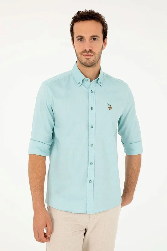 Рубашка из хлопка прямая - G081SZ0040CEDCOLORREG024Y Сорочка муж. (VR090, S)