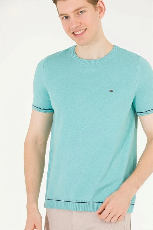 Футболка из смесового хлопка в полоску - G081SZ0TK0FORLA Кофта муж. (VR090, XS)