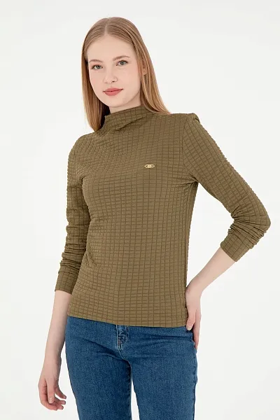 Водолазка с воротником-стойка - G082SZ0820RETUL Толстовка жен. (VR027, S)