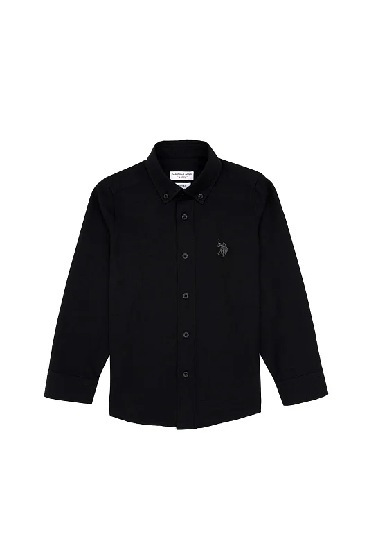 Рубашка хлопковая для мальчиков - G083SZ0040E_METOKIDS25K Сорочка муж. детс. (VR046, 13_14)